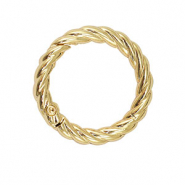 Onderdelen voor sleutelhanger ring twisted Gold