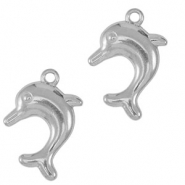 Bedels van Stainless steel Roestvrij staal (RVS) dolphin Silver