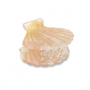 Haaraccessoires haarklem shell Light pink-gold