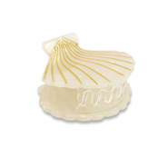 Haaraccessoires haarklem shell White-gold