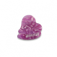 Haaraccessoires haarklem heart Purple