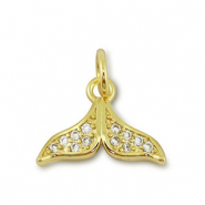 Brass TQ metaal bedels tail Gold