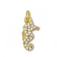 Brass TQ metaal bedels seahorse Gold