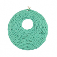 Hangers van raffia 53mm Green