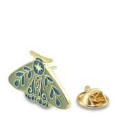Pins moth Green-blue-gold