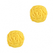 Hangers van raffia 12mm Yellow