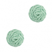 Hangers van raffia 12mm Mint green