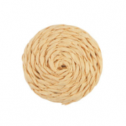 Hangers van raffia 25mm Light peach