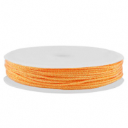 Macram&eacute; gevlochten draad 0,8mm Orange metallic