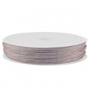 Macram&eacute; gevlochten draad 0,8mm Light purple metallic