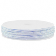Macram&eacute; gevlochten draad 0,8mm Light blue-purple metallic