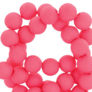 8 mm kralen van acryl Neon pink
