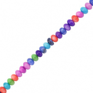 Schelp kralen rondelle Multicolor