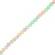 Schelp kralen round Pastel multicolor