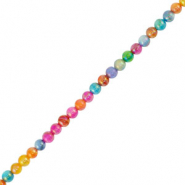 Schelp kralen round Multicolor