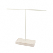 Sieraden display voor oorbellen Natural-off white