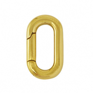 Benodigdheden van Stainless steel Roestvrij staal (RVS) clasp oval Gold