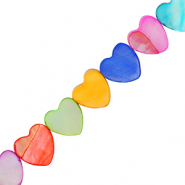 Schelp kralen heart Multicolour
