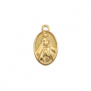 Bedels van Stainless steel Roestvrij staal (RVS) praying woman Gold