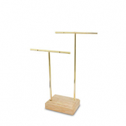 Sieraden display voor oorbellen Natural-gold