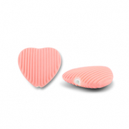 Acryl kralen heart Salmon pink