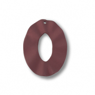 Acryl hangers oval Dark red-brown