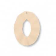 Acryl hangers oval Dark beige