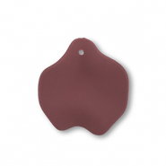 Acryl hangers leaf Dark red-brown