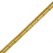 Kralen van hematite tube 5mm Gold
