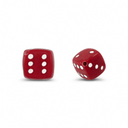 Acryl kralen dice Red