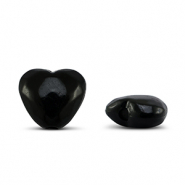 Acryl kralen heart Black