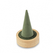Sieraden display voor ringen Natural-olive green