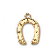 Metaal bedels horseshoe Gold