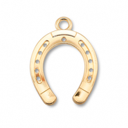 Metaal bedels horseshoe Gold