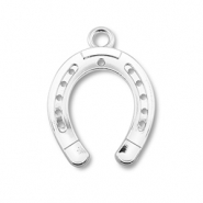 Metaal bedels horseshoe Silver