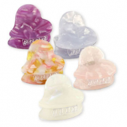 Haaraccessoires haarklemmen mix hart Purple-pink