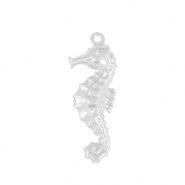 Bedels van Stainless steel Roestvrij staal (RVS) seahorse Silver