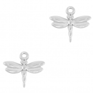 Bedels van Stainless steel Roestvrij staal (RVS) dragonfly Silver