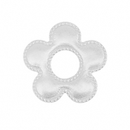 Bedels/tussenstuk van Stainless steel Roestvrij staal (RVS) flower Silver