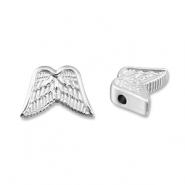 Kralen van Stainless steel Roestvrij staal (RVS) wings Silver