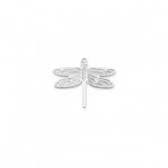 Bedels van Stainless steel Roestvrij staal (RVS) dragonfly Silver