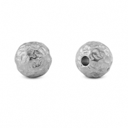 Kralen van Stainless steel Roestvrij staal 8mm (RVS) Silver