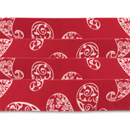 Bandana set van 4 Red-white
