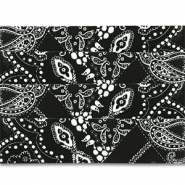 Bandana set van 4 Black-white