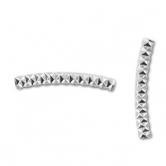 Kralen van stainless steel Roestvrij staal (RVS) tube Silver