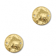 Bedels van Stainless steel Roestvrijstaal (RVS) connector round Gold