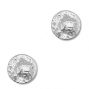 Bedels van Stainless steel Roestvrijstaal (RVS) connector round Silver