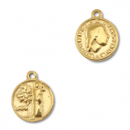 Bedels van Stainless steel Roestvrijstaal (RVS) coin Gold