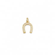 Brass TQ metaal bedels horseshoe Gold