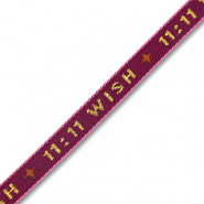 Tekstlint "11:11 Wish" Purple-gold
